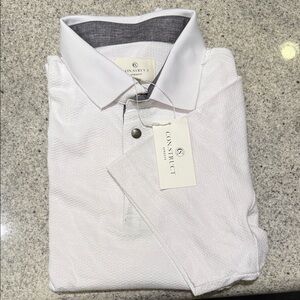 Construct White Polo Shirt for Men